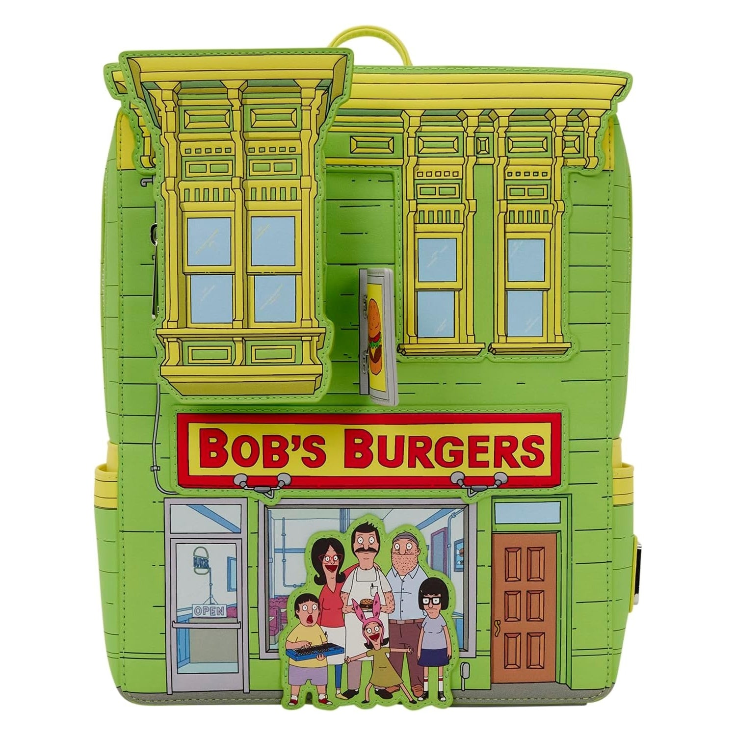 Loungefly: Bob's Burgers Restaurant Mini Backpack Clothing and Apparel Loungefly