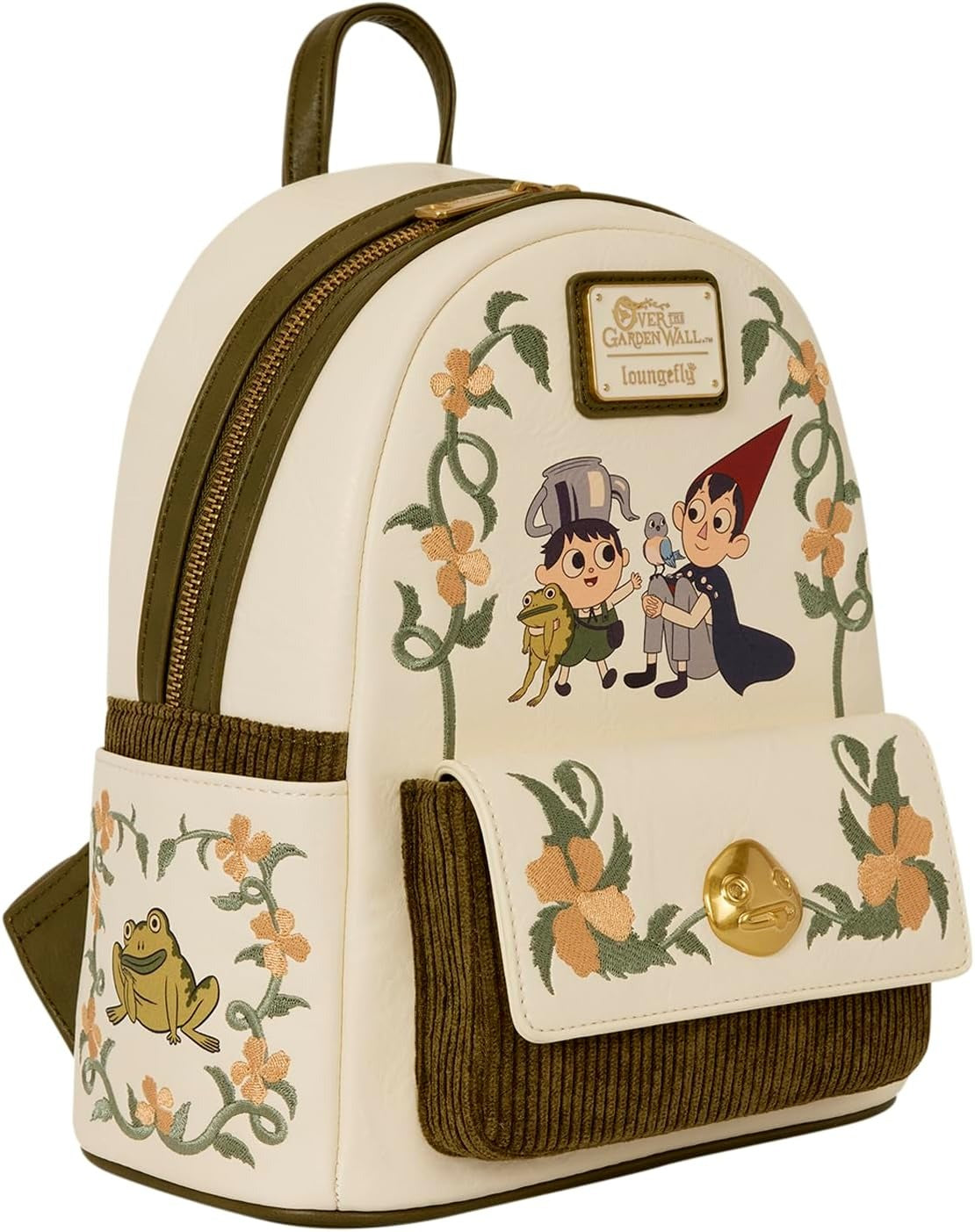 Loungefly: CN Over the Garden Wall Pottsfield Embroidered Mini Backpack Clothing and Apparel Loungefly