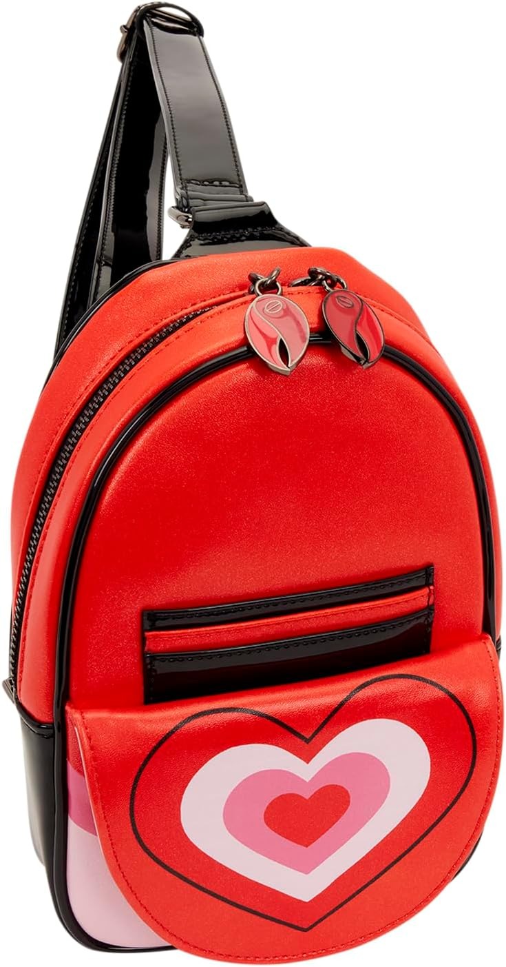 Loungefly: CN Power Puff Girls - Him Sling Crossbody Bag Clothing and Apparel Loungefly