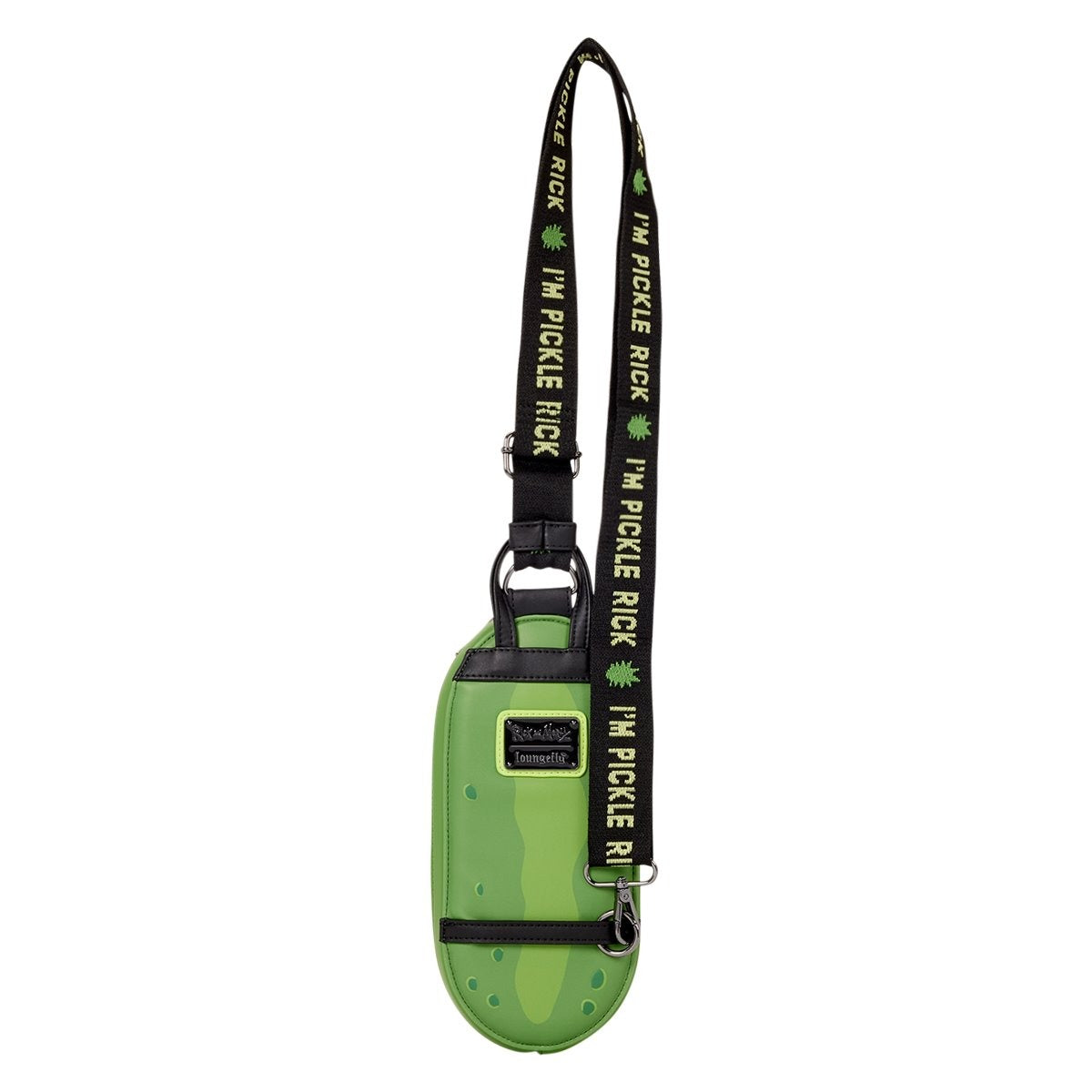 Loungefly CN Rick and Morty: Pickle Rick Crossbody Bag Clothing and Apparel Loungefly