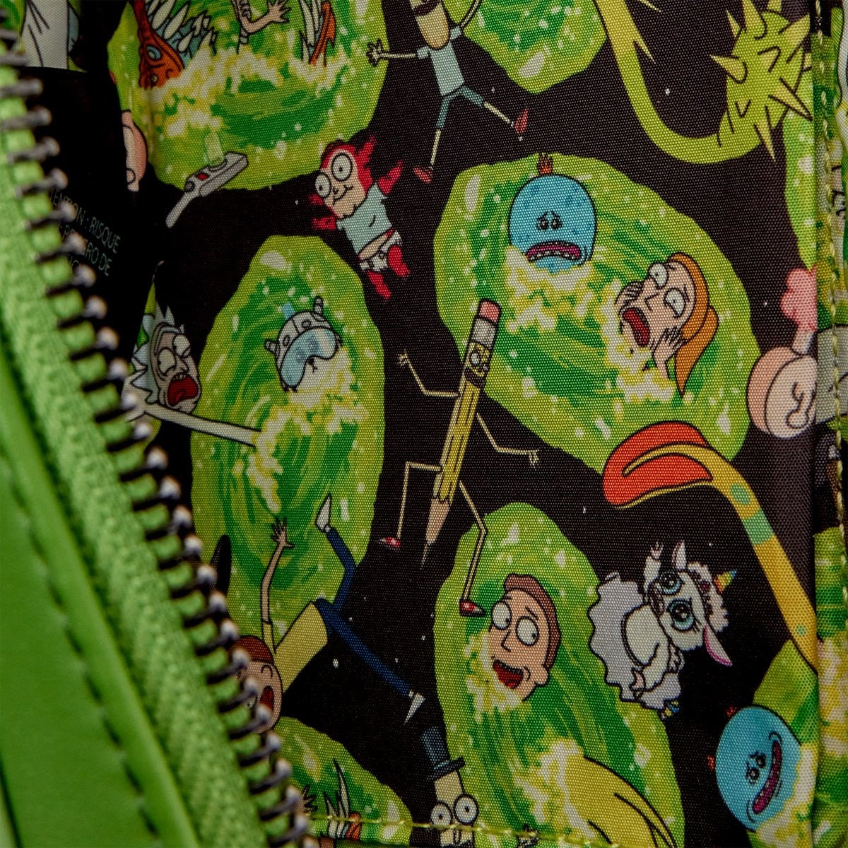 Loungefly CN Rick and Morty: Pickle Rick Crossbody Bag Clothing and Apparel Loungefly