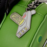 Loungefly CN Rick and Morty: Pickle Rick Crossbody Bag Clothing and Apparel Loungefly