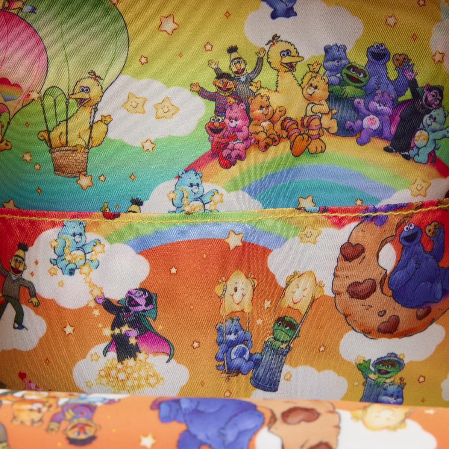 Loungefly: Care Bears X Sesame Street Mini Backpack Clothing and Apparel Loungefly