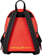 Loungefly: Cars 20th Anniversary Lightning McQueen Cosplay Light-Up Lenticular Mini Backpack Clothing and Apparel Loungefly