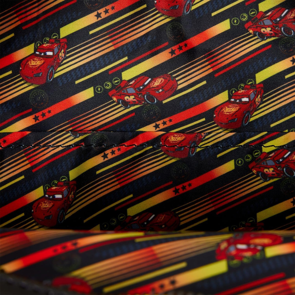Loungefly: Cars 20th Anniversary Lightning McQueen Cosplay Light-Up Lenticular Mini Backpack Clothing and Apparel Loungefly