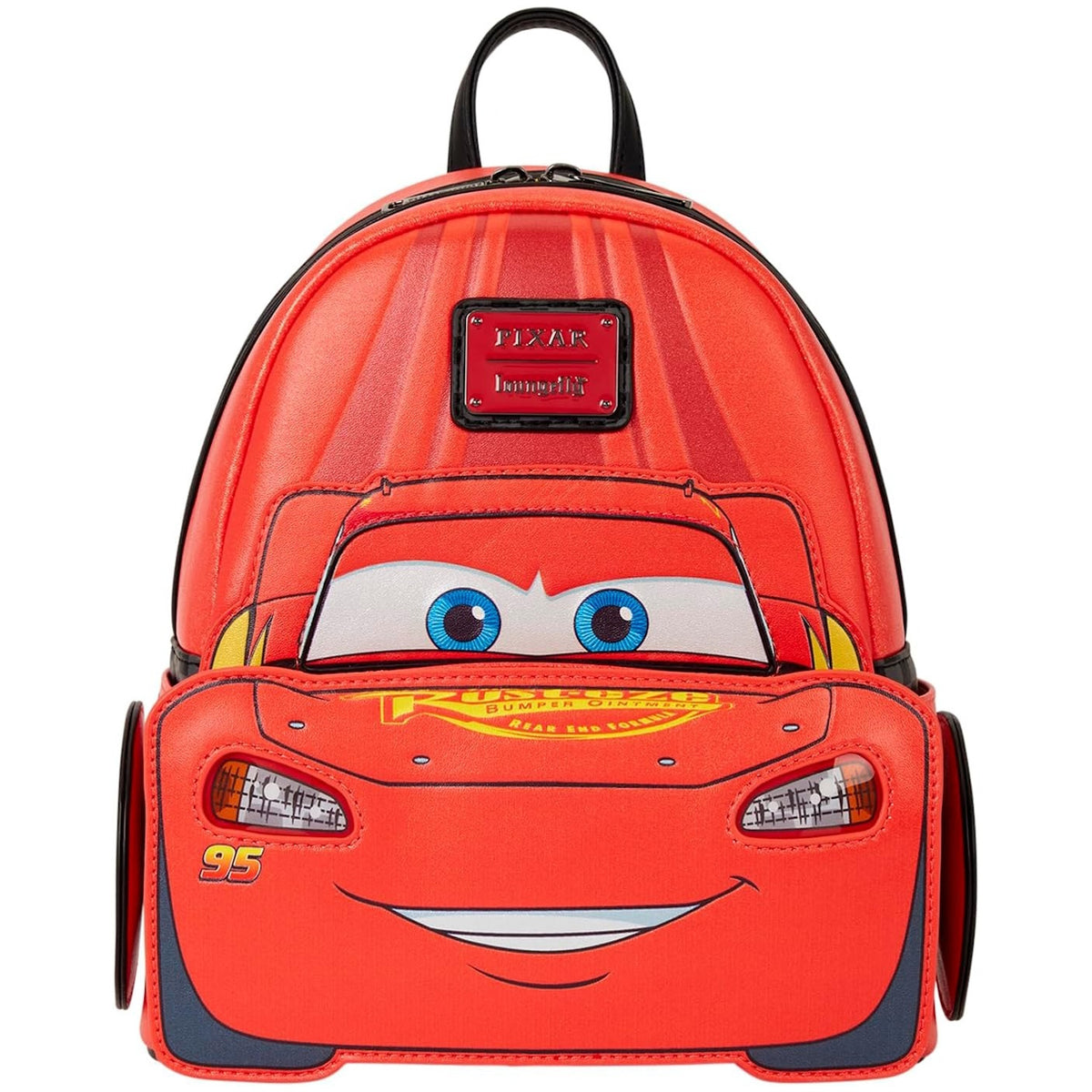 Loungefly: Cars 20th Anniversary Lightning McQueen Cosplay Light-Up Lenticular Mini Backpack Clothing and Apparel Loungefly