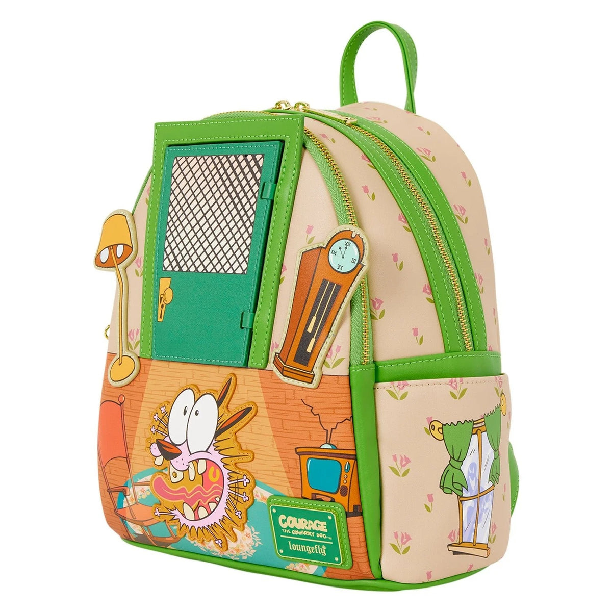 Loungefly: Courage the Cowardly Dog Mini Backpack Clothing and Apparel Loungefly