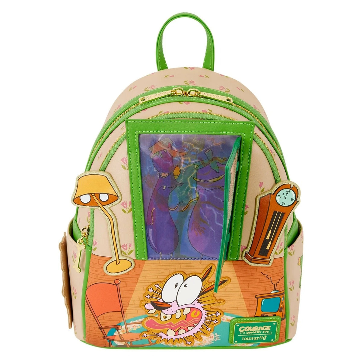 Loungefly: Courage the Cowardly Dog Mini Backpack Clothing and Apparel Loungefly