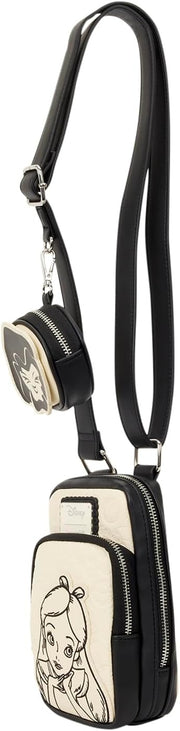 Loungefly Disney: Alice In Wonderland Sling Bag Clothing and Apparel Loungefly