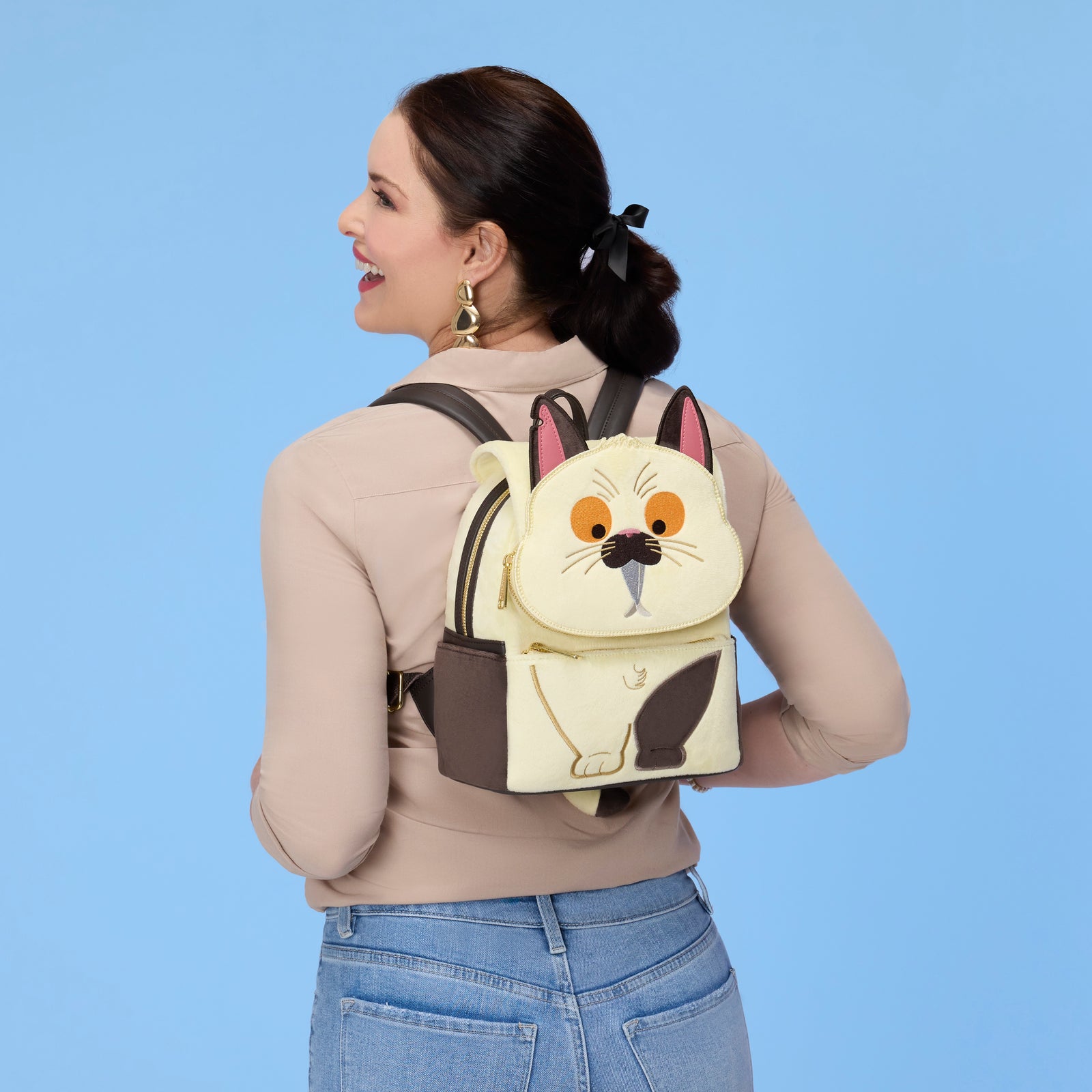 Loungefly: Disney Dogs and Cats Machiavelli Mini Backpack Clothing and Apparel Loungefly