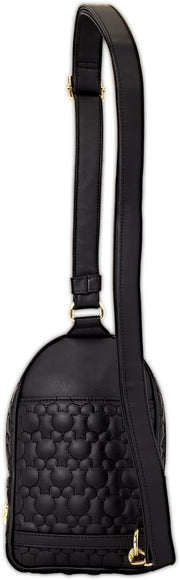 Loungefly Disney: Mickey Silhouette Convertible Sling Bag Clothing and Apparel Loungefly