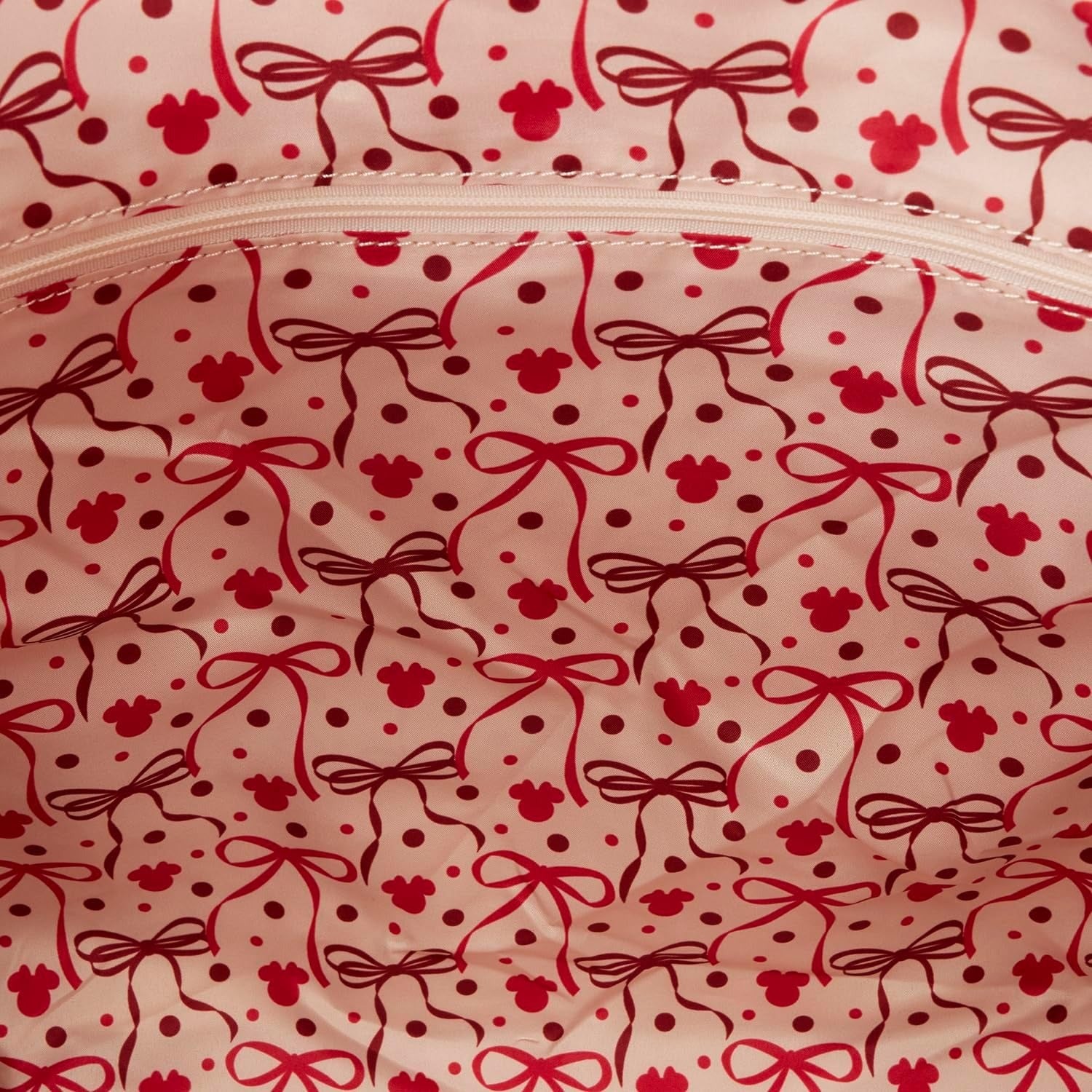 Loungefly: Disney - Minnie Rock The Dots Tote Bag Clothing and Apparel Loungefly