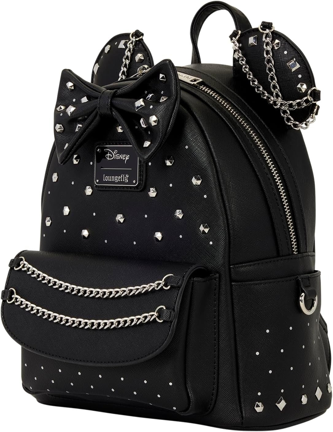 Loungefly: Disney Minnie Studs and Chains Mini Backpack Clothing and Apparel Loungefly