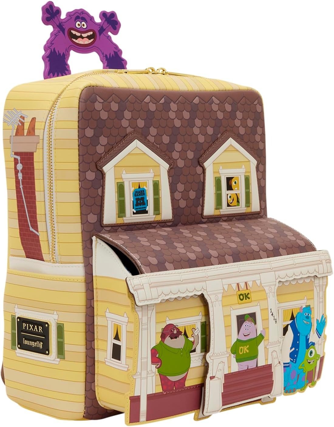 Loungefly Disney: Monsters University Oozma Kappa House Figural Mini Backpack Clothing and Apparel Loungefly