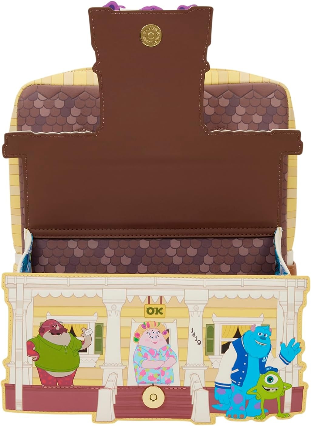Loungefly Disney: Monsters University Oozma Kappa House Figural Mini Backpack Clothing and Apparel Loungefly