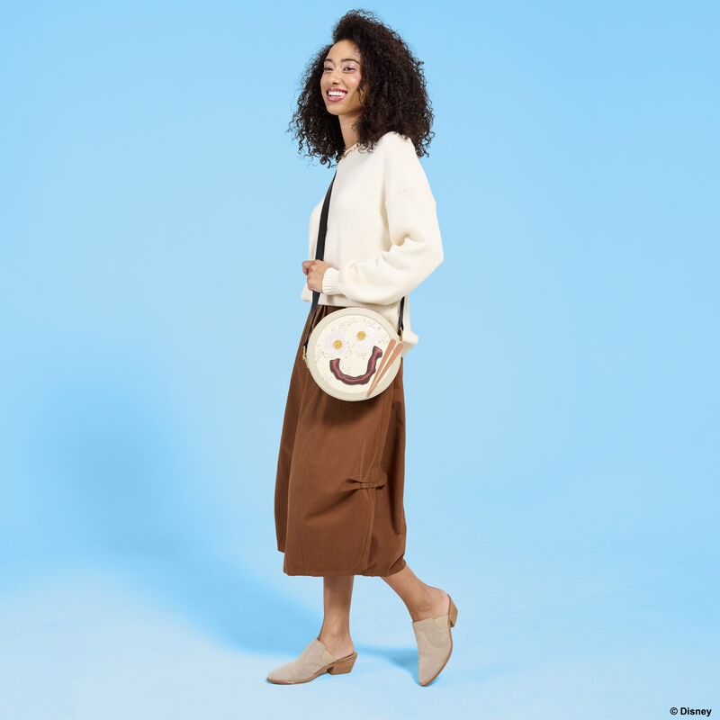 Loungefly: Disney Mulan Congee Smiley Face Crossbody Bag Clothing and Apparel Loungefly