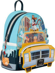 Loungefly: Disney Oliver And Company Taxi Scene Mini Backpack Clothing and Apparel Loungefly
