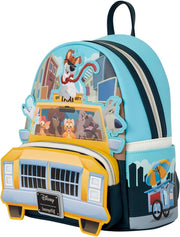 Loungefly: Disney Oliver And Company Taxi Scene Mini Backpack Clothing and Apparel Loungefly