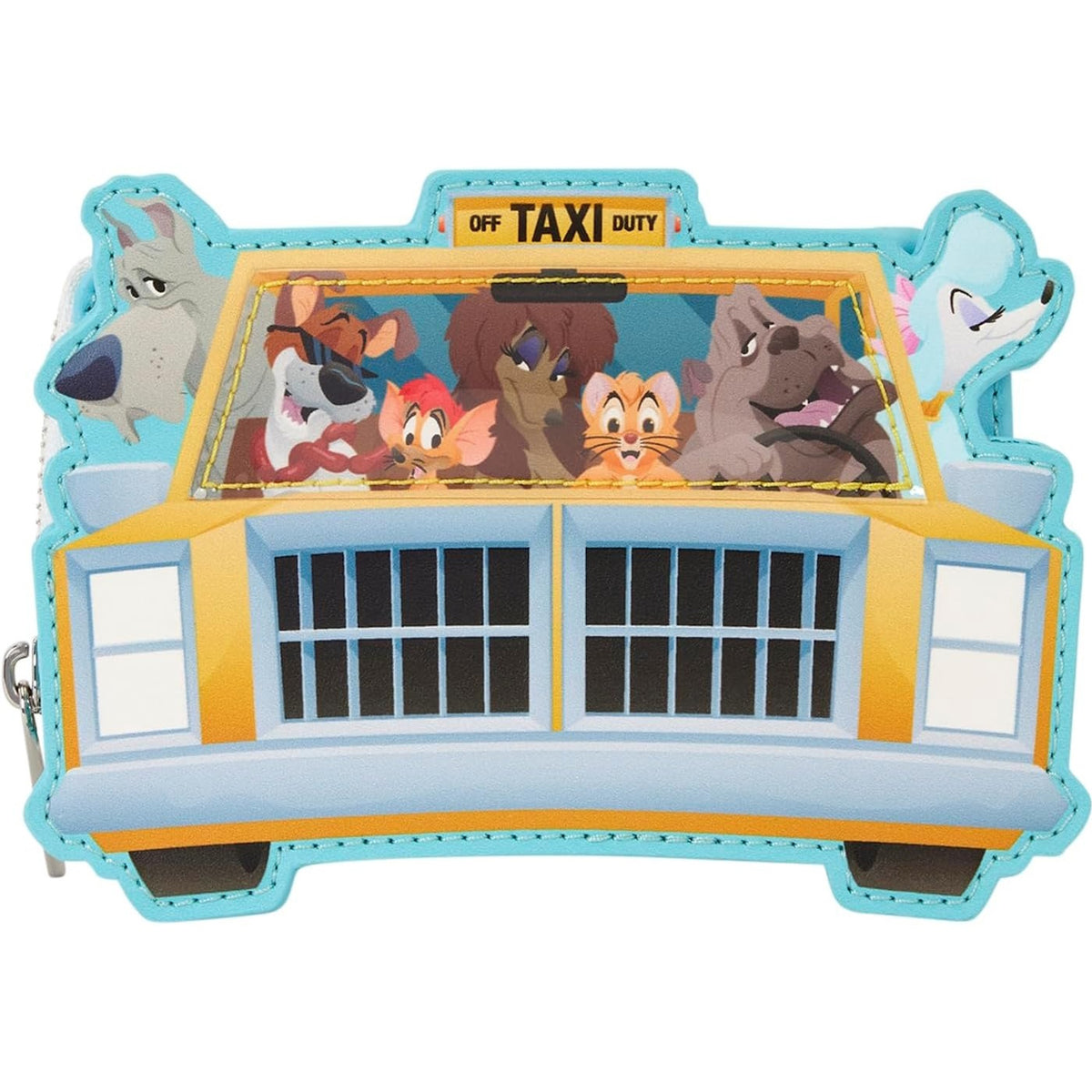 Loungefly: Disney Oliver and Company Taxi Scene Wallet Clothing and Apparel Loungefly