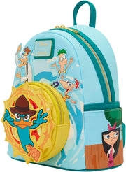 Loungefly Disney: Phineas and Ferb Light Up Mini Backpack Clothing and Apparel Loungefly