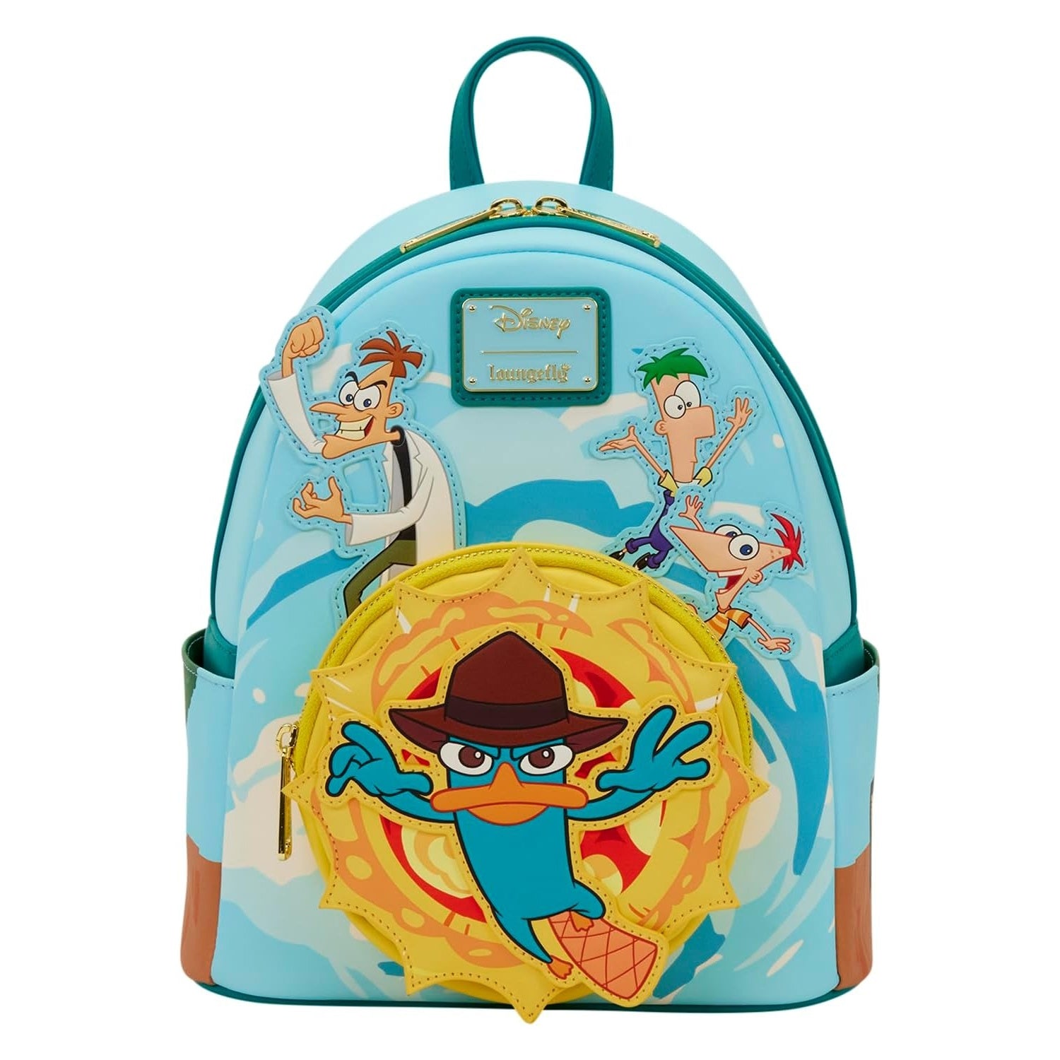 Loungefly Disney: Phineas and Ferb Light Up Mini Backpack Clothing and Apparel Loungefly
