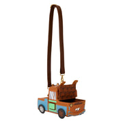 Loungefly: Disney Pixar Cars 20th Anniversary Tow Mater Figural Crossbody Bag Clothing and Apparel Loungefly