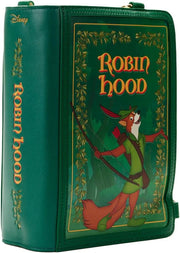 Loungefly: Disney Robin Hood Book Convertible Crossbody Clothing and Apparel Loungefly