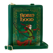 Loungefly: Disney Robin Hood Book Convertible Crossbody Clothing and Apparel Loungefly