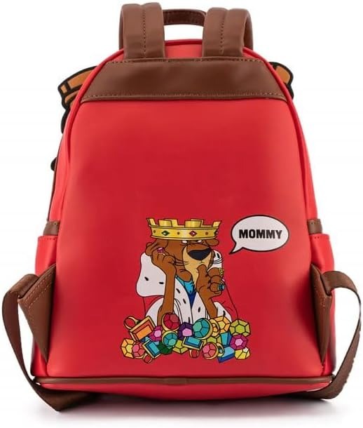 Loungefly: Disney Robin Hood Prince John Cosplay Mini Backpack Clothing and Apparel Loungefly
