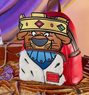 Loungefly: Disney Robin Hood Prince John Cosplay Mini Backpack Clothing and Apparel Loungefly