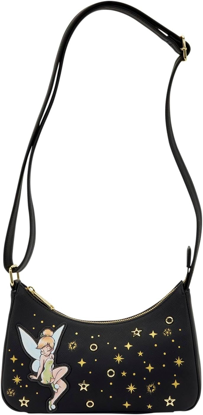 Loungefly: Disney - Tinkerbell Pixie Dust Crossbody Bag Clothing and Apparel Loungefly
