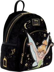 Loungefly: Disney - Tinkerbell Pixie Dust Velvet Mini Backpack Clothing and Apparel Loungefly