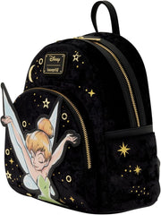 Loungefly: Disney - Tinkerbell Pixie Dust Velvet Mini Backpack Clothing and Apparel Loungefly