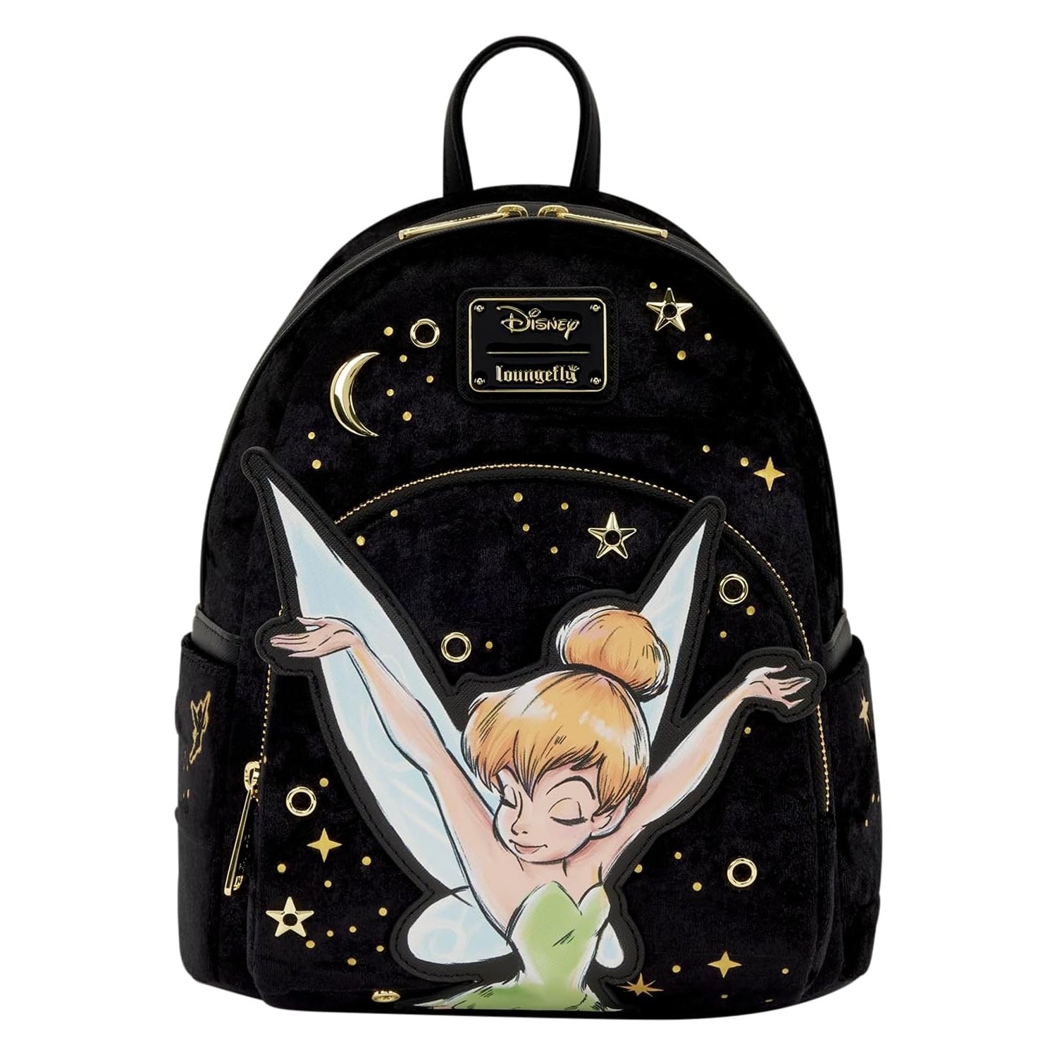 Loungefly: Disney - Tinkerbell Pixie Dust Velvet Mini Backpack Clothing and Apparel Loungefly