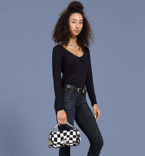 Loungefly: Instock Terrifier Black And White Pattern Bag Clothing and Apparel Loungefly