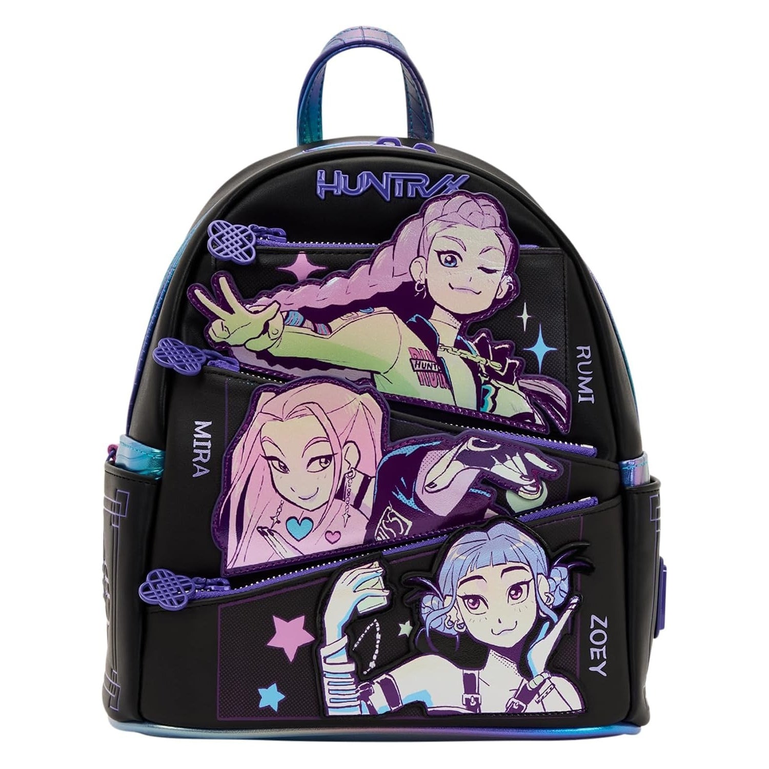 Loungefly: Kpop Demon Hunters Mini Backpack with Photo Card Clothing and Apparel Loungefly
