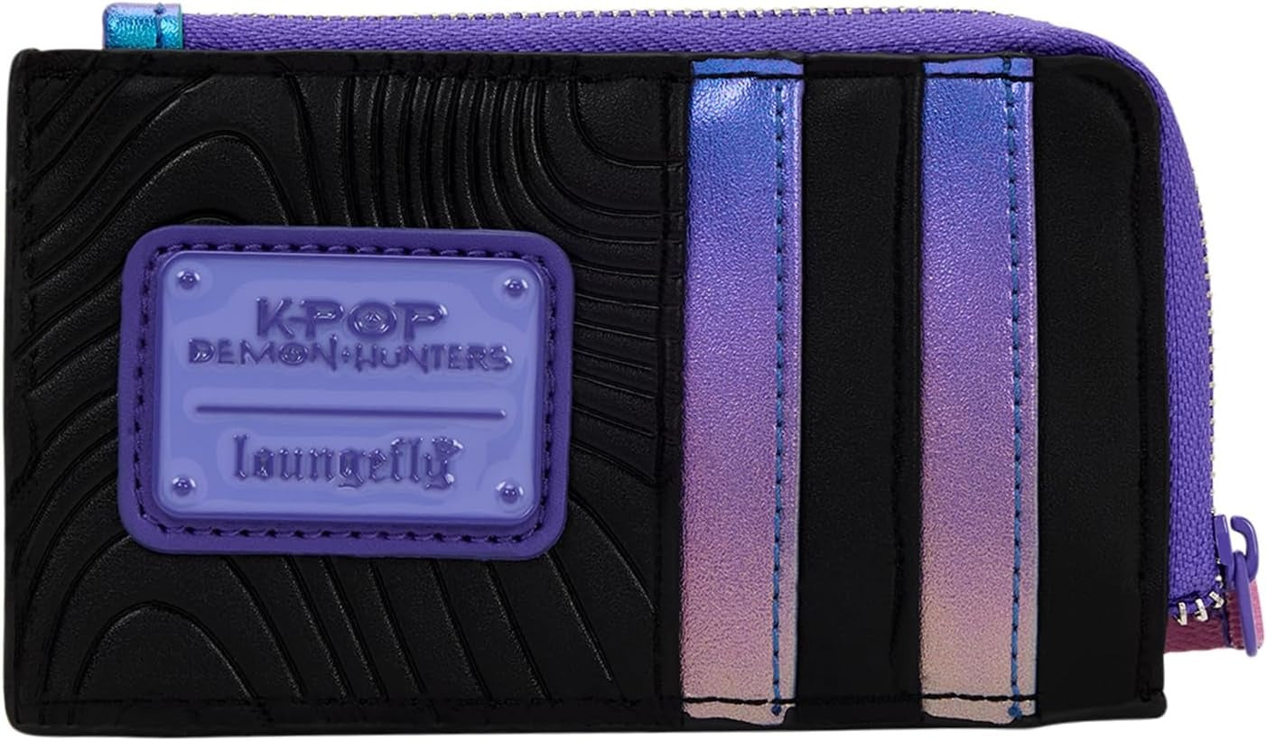 Loungefly: Kpop Demon Hunters Zip Card Holder Clothing and Apparel Loungefly