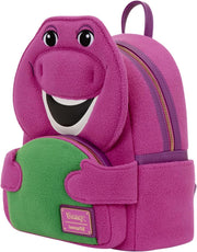 Loungefly: Mattel Barney Mini Backpack Clothing and Apparel Loungefly