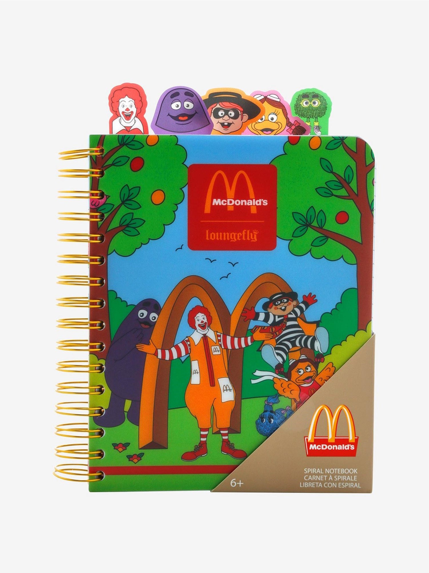Loungefly McDonald's Characters - Spiral Tab Stationery Journal Notebook Memorabilia Loungefly