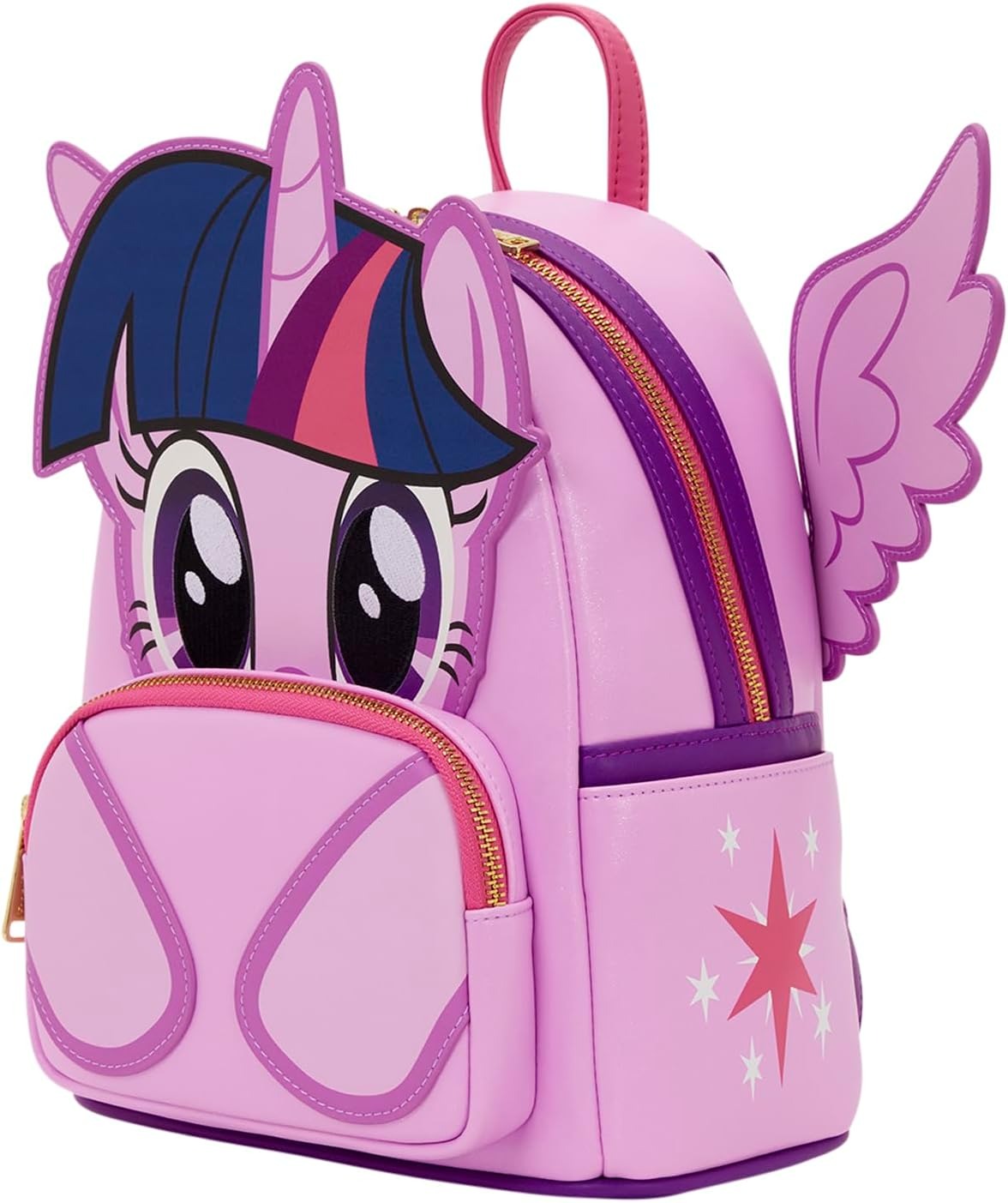 Loungefly: My Little Pony Friendship Is Magic Twilight Sparkle Mini Backpack Clothing and Apparel Loungefly