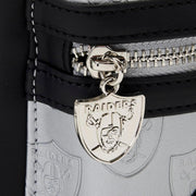 Loungefly: NFL Football Sports Las Vegas Raiders Patches Mini Backpack Clothing and Apparel Loungefly