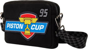 Loungefly: Pixar Cars 20th Anniversary Piston Cup Sling Crossbody Bag Clothing and Apparel Loungefly