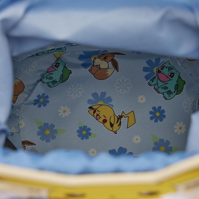 Loungefly: Pokemon - Floral Pikachu Crossbody Bag Clothing and Apparel Loungefly