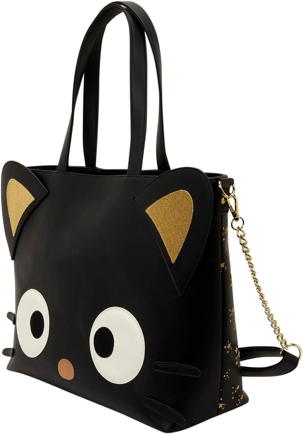 Loungefly: Sanrio Chococat Stars Crossbody Tote Bag with Coin Bag Clothing and Apparel Loungefly