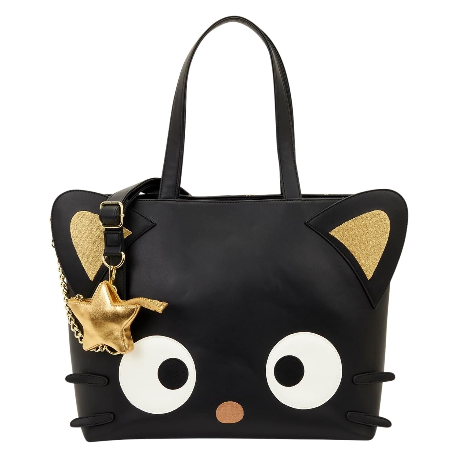 Loungefly: Sanrio Chococat Stars Crossbody Tote Bag with Coin Bag Clothing and Apparel Loungefly