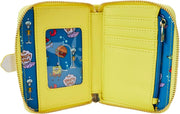 Loungefly Spongebob Squarepants 25th Anniversary Zip Around Wallet Clothing and Apparel Loungefly