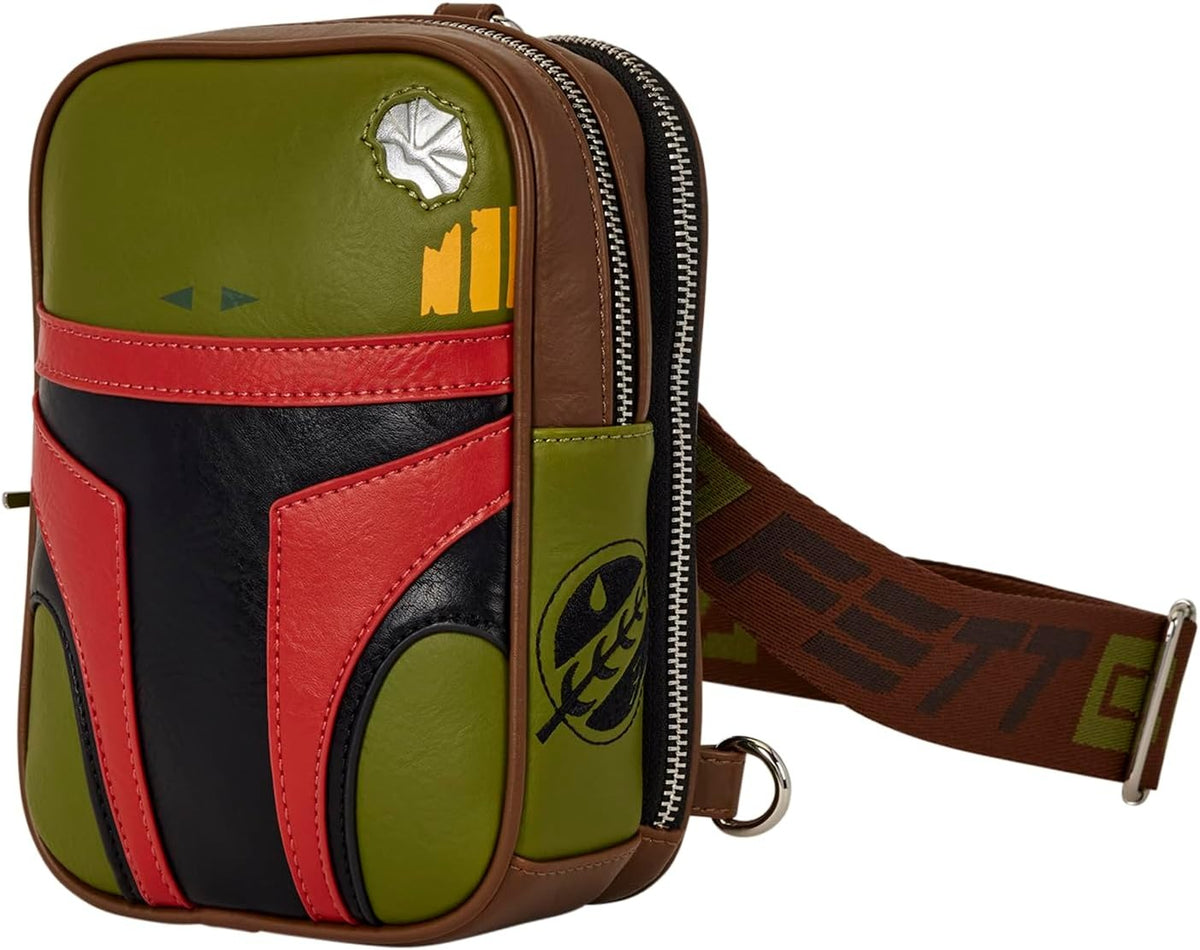 Loungefly: Star Wars Boba Fett Sling Bag Clothing and Apparel Loungefly