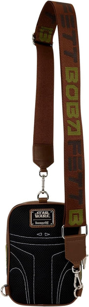 Loungefly: Star Wars Boba Fett Sling Bag Clothing and Apparel Loungefly
