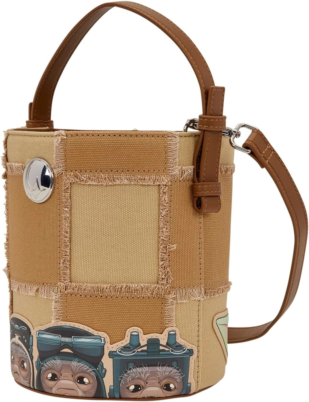 Loungefly: Star Wars The Mandalorian - Grogu and Anzellan Crossbody Bag Clothing and Apparel Loungefly