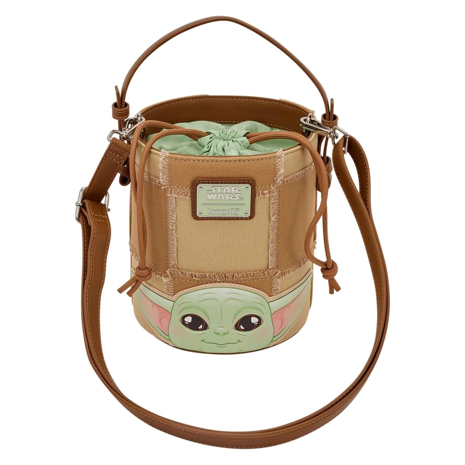 Loungefly: Star Wars The Mandalorian - Grogu and Anzellan Crossbody Bag Clothing and Apparel Loungefly